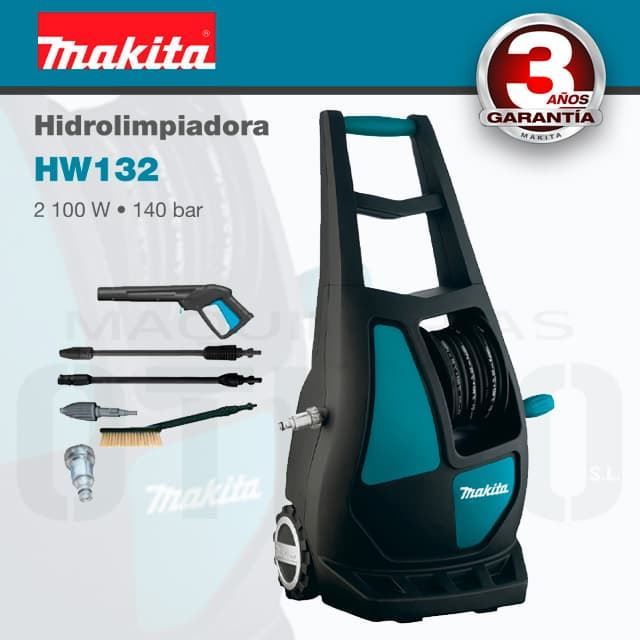 Hidrolimpiadora Eléctrica MAKITA HW132 140Bares 2100W - Imagen 1