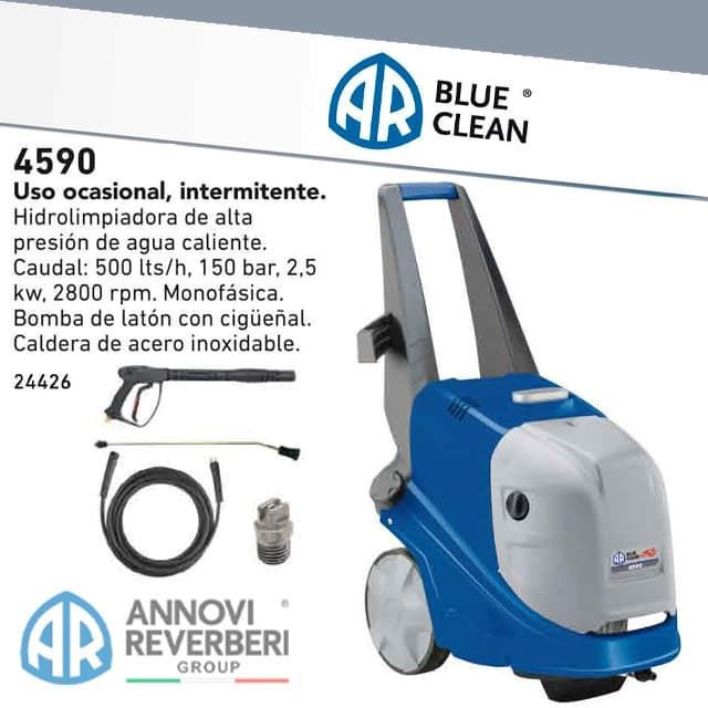 Hidrolimpiadora Monofásica Agua Caliente 4590 Home AR Blue Clean - Imagen 1