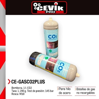 Juego de 2 Bombonas de Gas CO2 Puro - Imagen 1