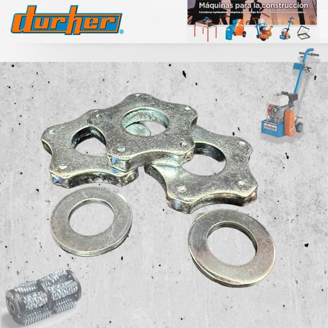 Juego de 76 Fresas y 112 Arandelas Fresadora DURHER Javalon - Imagen 1