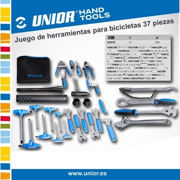 Juego de Herramientas para Bicicletas UNIOR 37 Piezas - Imagen 1