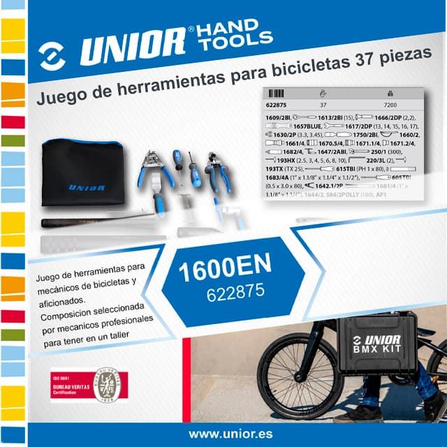 Juego de Herramientas para Bicicletas UNIOR 37 Piezas - Imagen 2