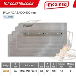 Juego Palas de Acabado IMCOINSA 600 Imco 2A06/2A10 (4UDS) - Imagen 1