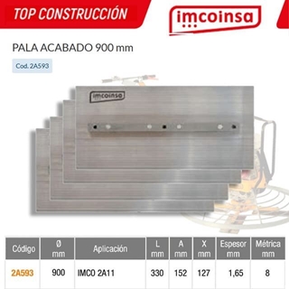 Juego Palas de Acabado IMCOINSA 900 Imco 2A11 (4UDS) - Imagen 1