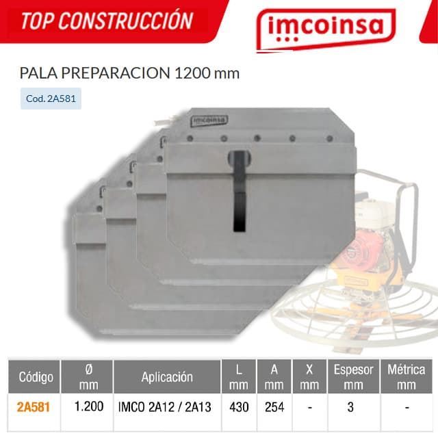 Juego Palas Preparación IMCOINSA 1200 Imco 2A12 / 2A13 - Imagen 1