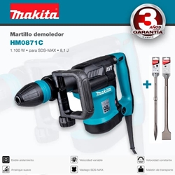 Martillo Demoledor MAKITA HM0871C AVT 1100W + 1P/1P - Imagen 1
