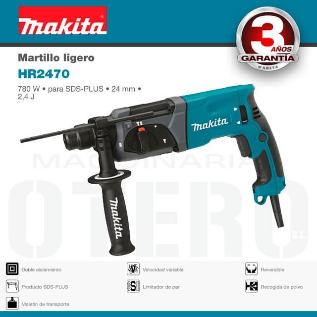 Martillo Ligero Rotativa MAKITA HR2470 - Imagen 1