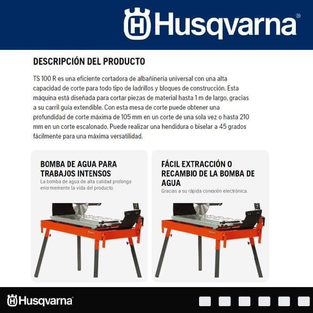 Mesa Cortadora de Mampostería HUSQVARNA TS 100 R + Disco GRATIS - Imagen 4