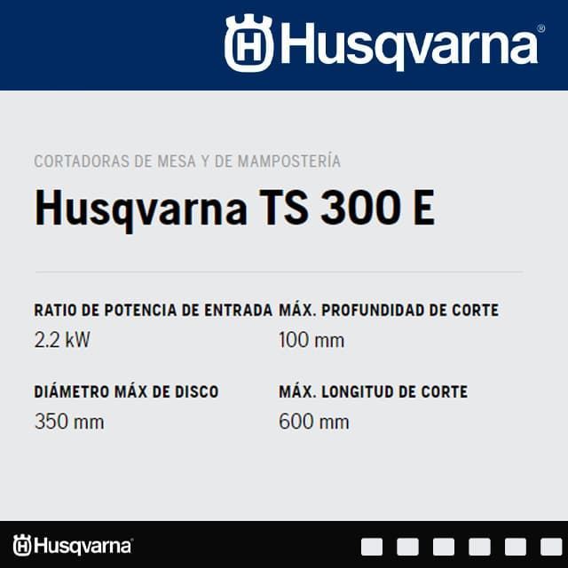 Mesa Cortadora de Mamposteria HUSQVARNA TS 300 E + Disco GRATIS - Imagen 2