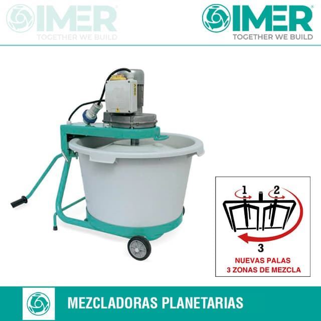 Mezcladora Planetaria IMER Mix-All - Imagen 2