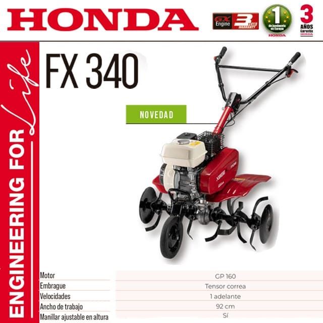 Motoazada HONDA FX340 - Imagen 1