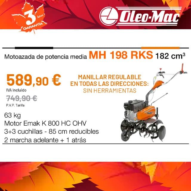 Motoazada OLEO-MAC MH 198 RKS - Imagen 1