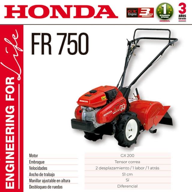 Motocultor HONDA FR750 - Imagen 1