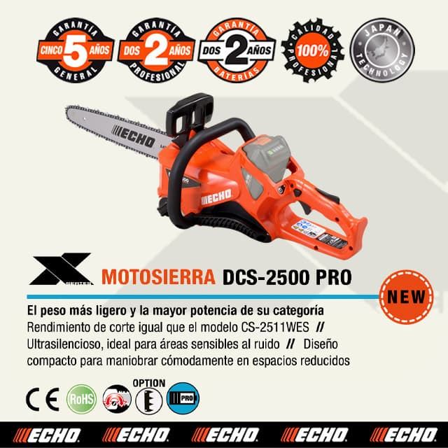 Motosierra Batería ECHO DCS-2500 PRO* - Imagen 1