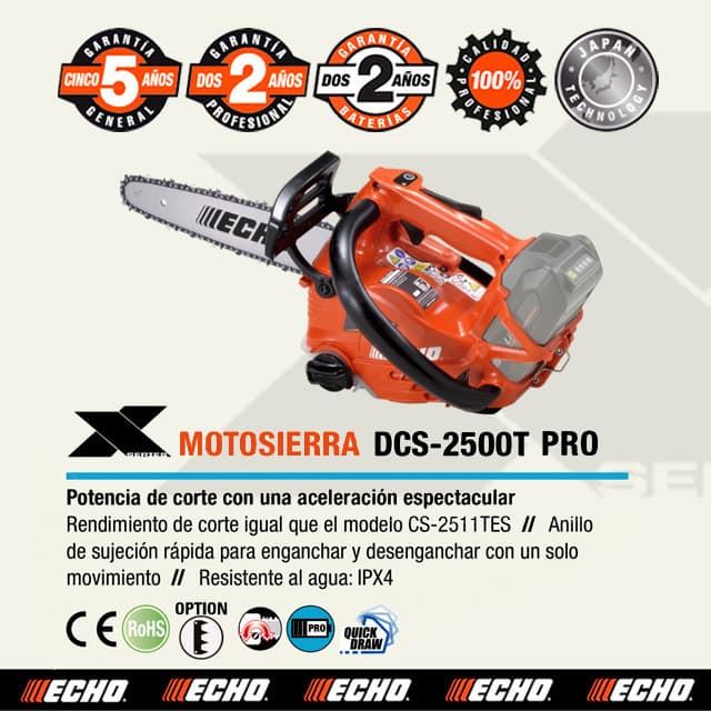 Motosierra Batería ECHO DCS-2500T PRO* - Imagen 1