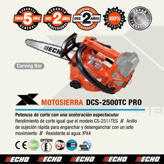 Motosierra Batería ECHO DCS-2500TC PRO* - Imagen 1