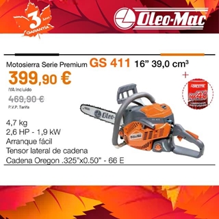Motosierra OLEO-MAC GS 411 - Imagen 1