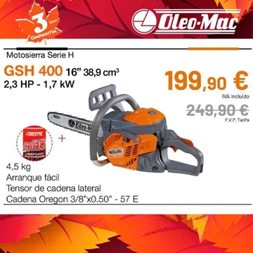 Motosierra OLEO-MAC GSH 400 - Imagen 1