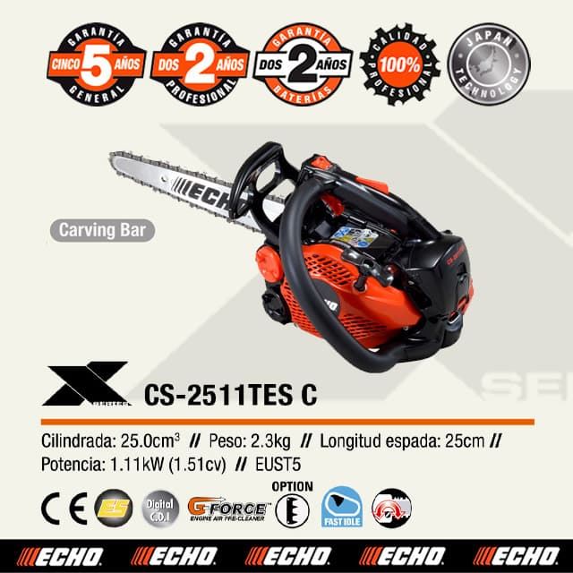 Motosierra Poda ECHO CS-2511TES C 0.043" CARVING - Imagen 1