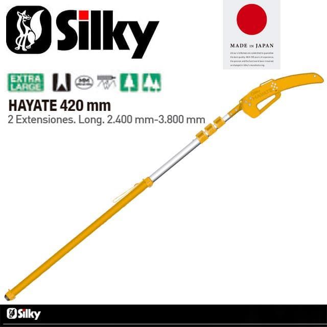 Pértiga de poda japonesa telescópica Silky Hayate 420 6100 4-Ext