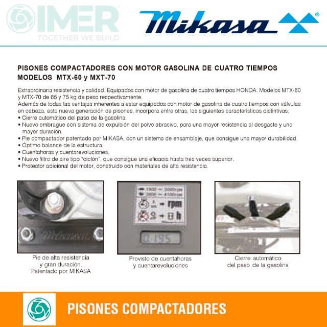 Pisón Compactador MIKASA MTX-60 - Imagen 3