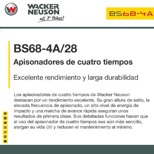 Pisón WACKER NEUSON BS68-4Ab/28 - Imagen 2