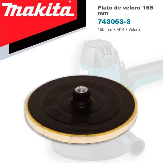 Plato Velcro 170MM MAKITA M-14 - Imagen 1