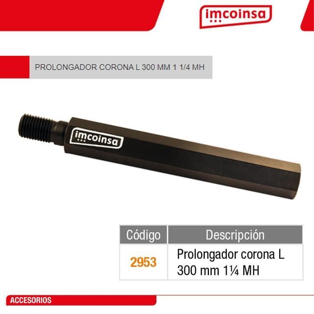 Prolongador de Coronas IMCOINSA 1 1/4" MH L300 - Imagen 1