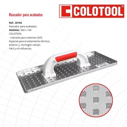 Rascador Acabados Especial SATE COLOTOOL 360X160MM - Imagen 1
