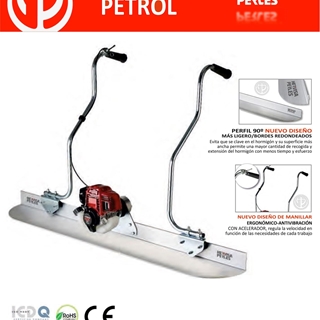 Regla Vibrante HERVISA PERLES Simply Screed Petrol Motor Honda GX25 4T + Perfil 90º de 2M - Imagen 1