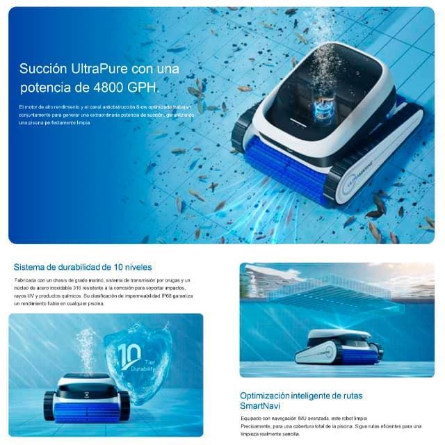 Robot Limpia Piscinas ECOVACS Ultramarine P1 EU - Imagen 2