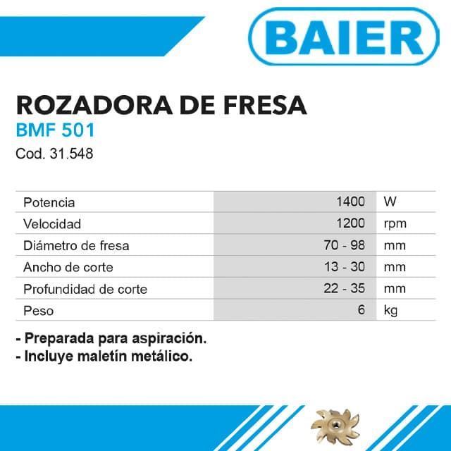 Rozadora de Fresas/Muelas BAIER BMF 501K - Imagen 2