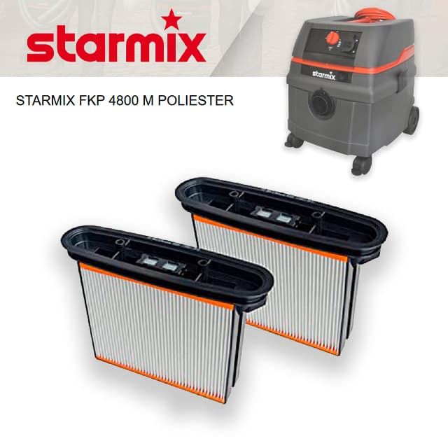 Set 2 Filtros Poliéster STARMIX FKP4800M Advanced - Imagen 1