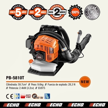 Soplador de Mochila ECHO PB 5810T - Imagen 1