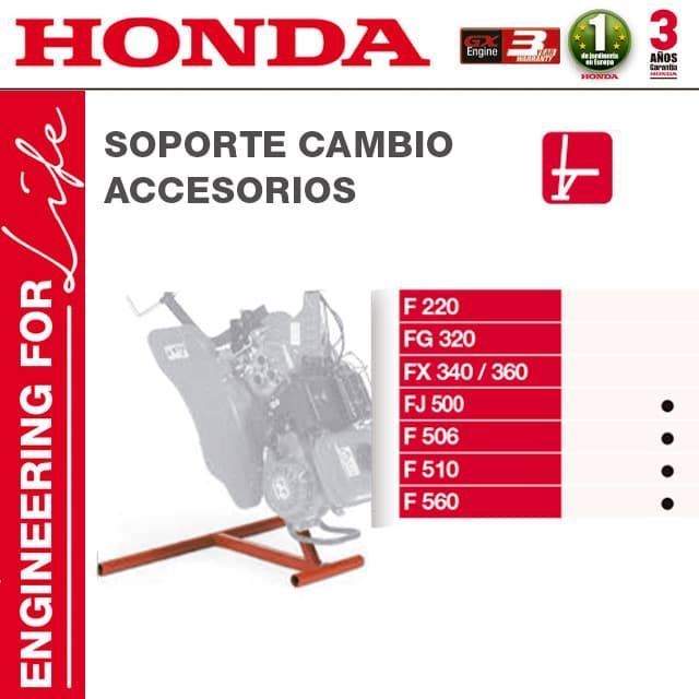 Soporte Cambio Accesorios Motoazadas HONDA FJ500 F506 F510 F560 - Imagen 1