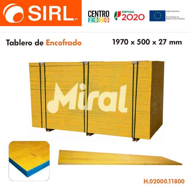 Tablero Madera Tricapa MIRAL/SIRL 1970X500X27 - Imagen 1