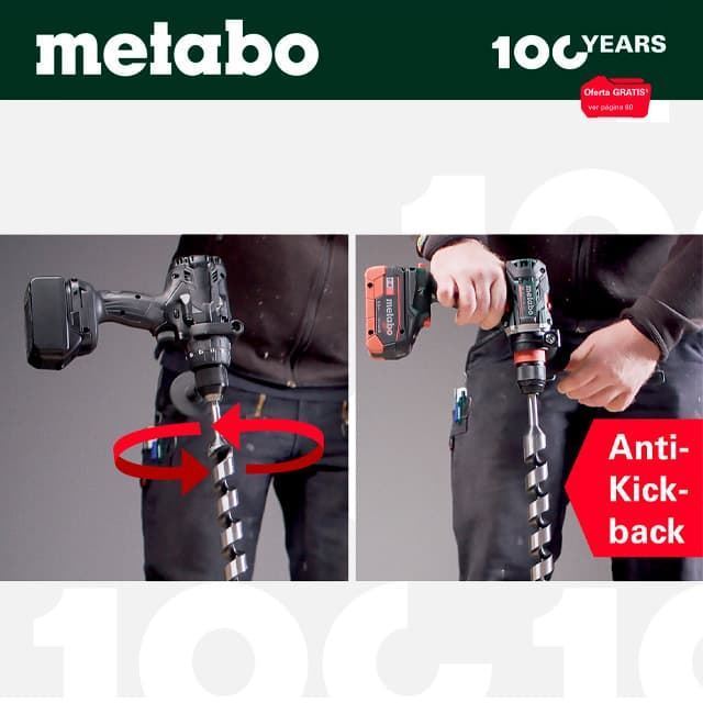 Taladro Percutor 130Nm METABO SB 18 LTX BL I + 2 Baterías Li-Power 5.2Ah + Cargador + metaBOX - Imagen 2