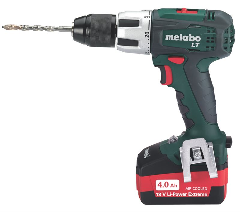 Taladro Percutor Batería METABO SB 18 LT + Brocas + Camisetas