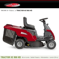 Tractor Cortacésped Rider CASTELGARDEN XE 966 HD - Imagen 2