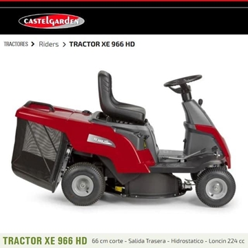 Tractor Cortacésped Rider CASTELGARDEN XE 966 HD - Imagen 2