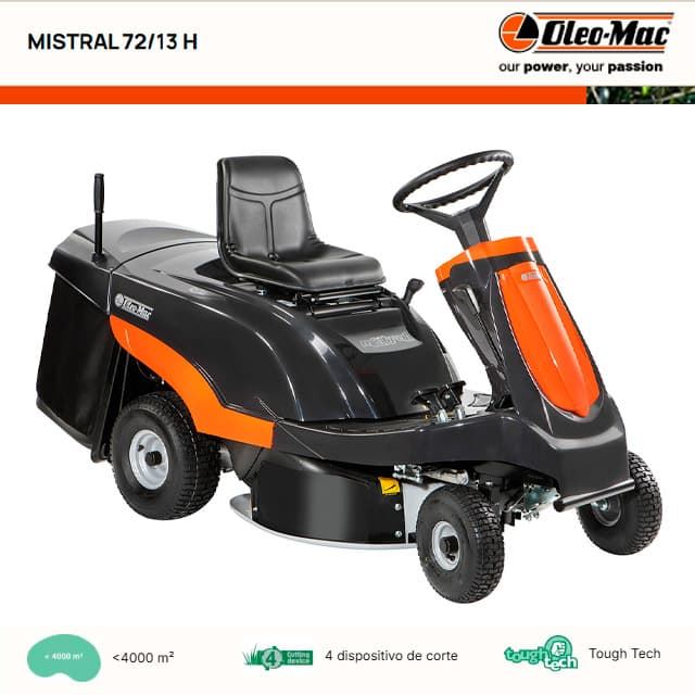 Tractor Cortacésped Rider OLEO-MAC MISTRAL 72/13H - Imagen 1
