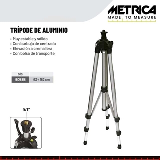 Trípode de Aluminio METRICA 63-182cm - Imagen 1