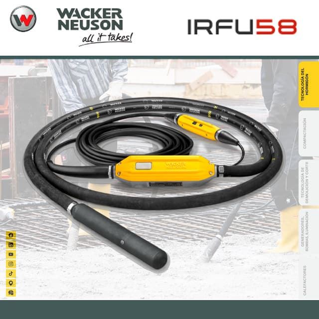 Vibrador Alta Frecuencia WACKER-NEUSON IRFU 57 - Imagen 1