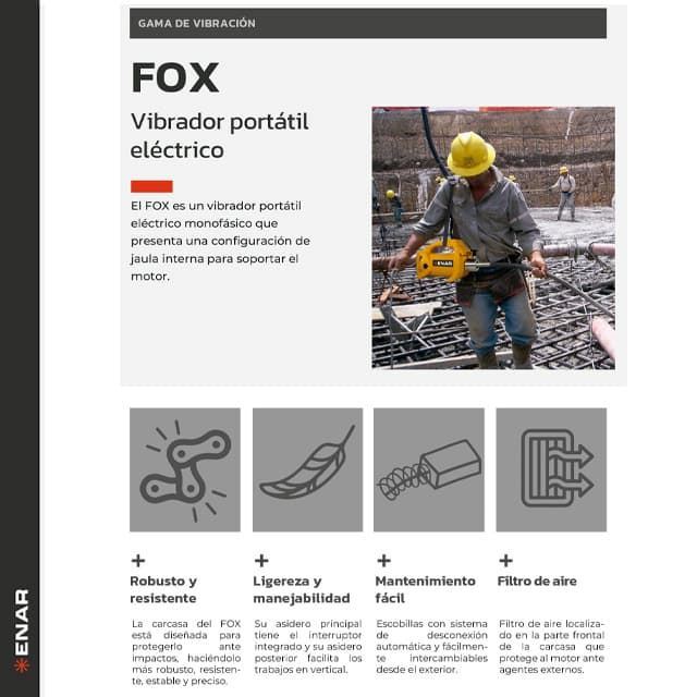 Vibrador ENAR Fox TDX S4M AX48 - Imagen 3