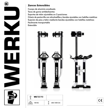 Zancos Extensibles WERKU 600-1000CM - Imagen 1