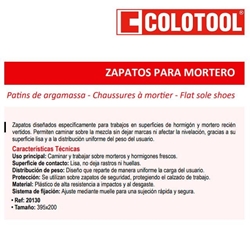 Zapatos con Muelle Lisos Solera Mortero COLOTOOL - Imagen 2